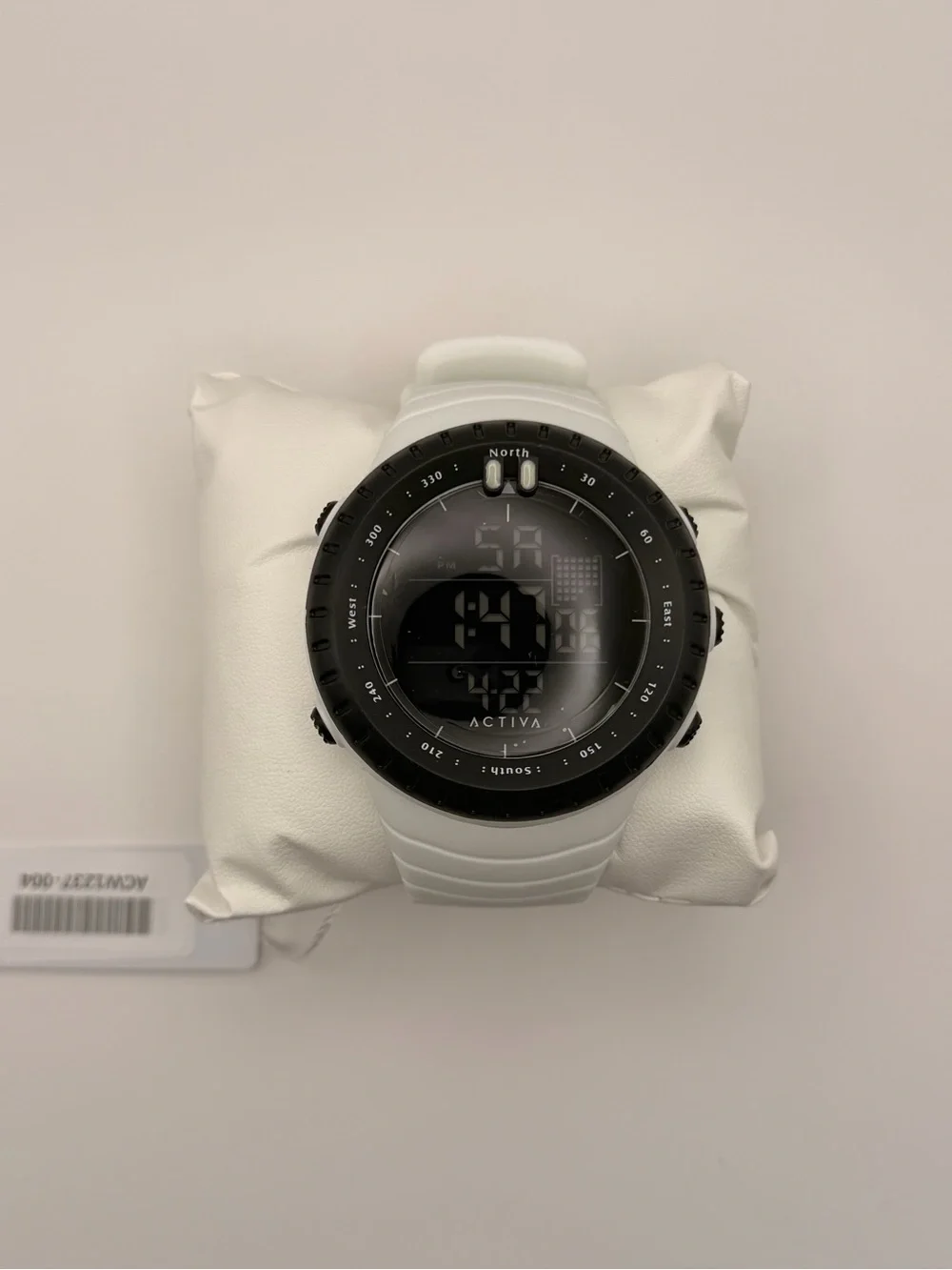 Activa White and Black Digital Outdoor Sport Watch